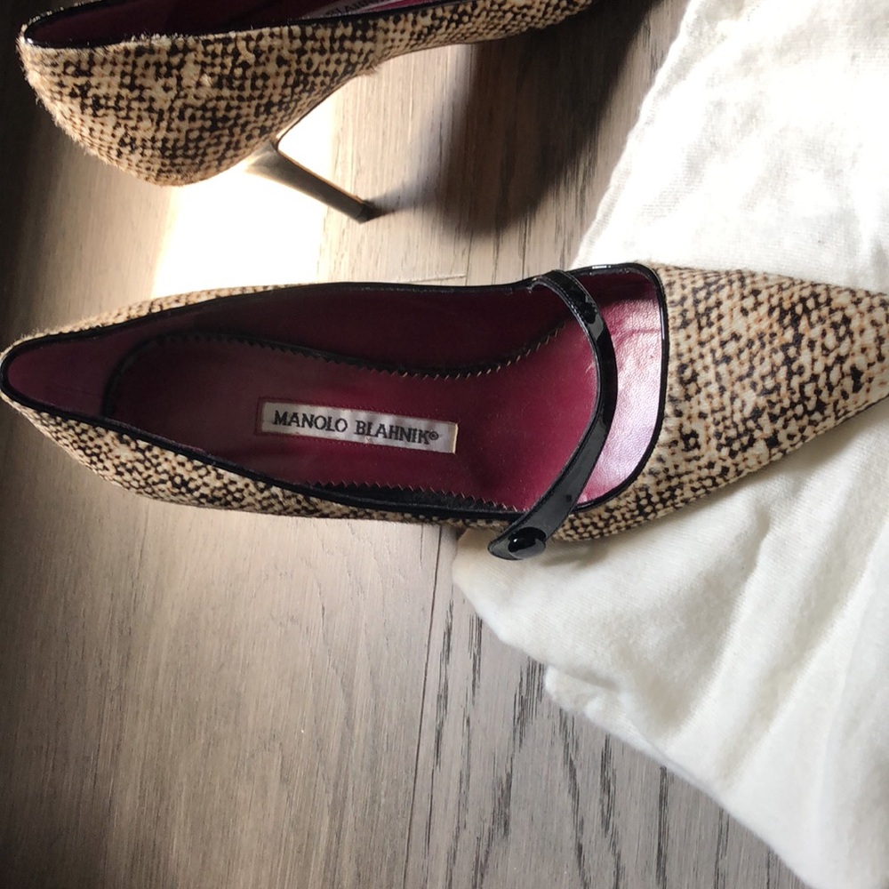 Authentic Vintage Manola Blahnik Size 38 Pony Hai… - image 2